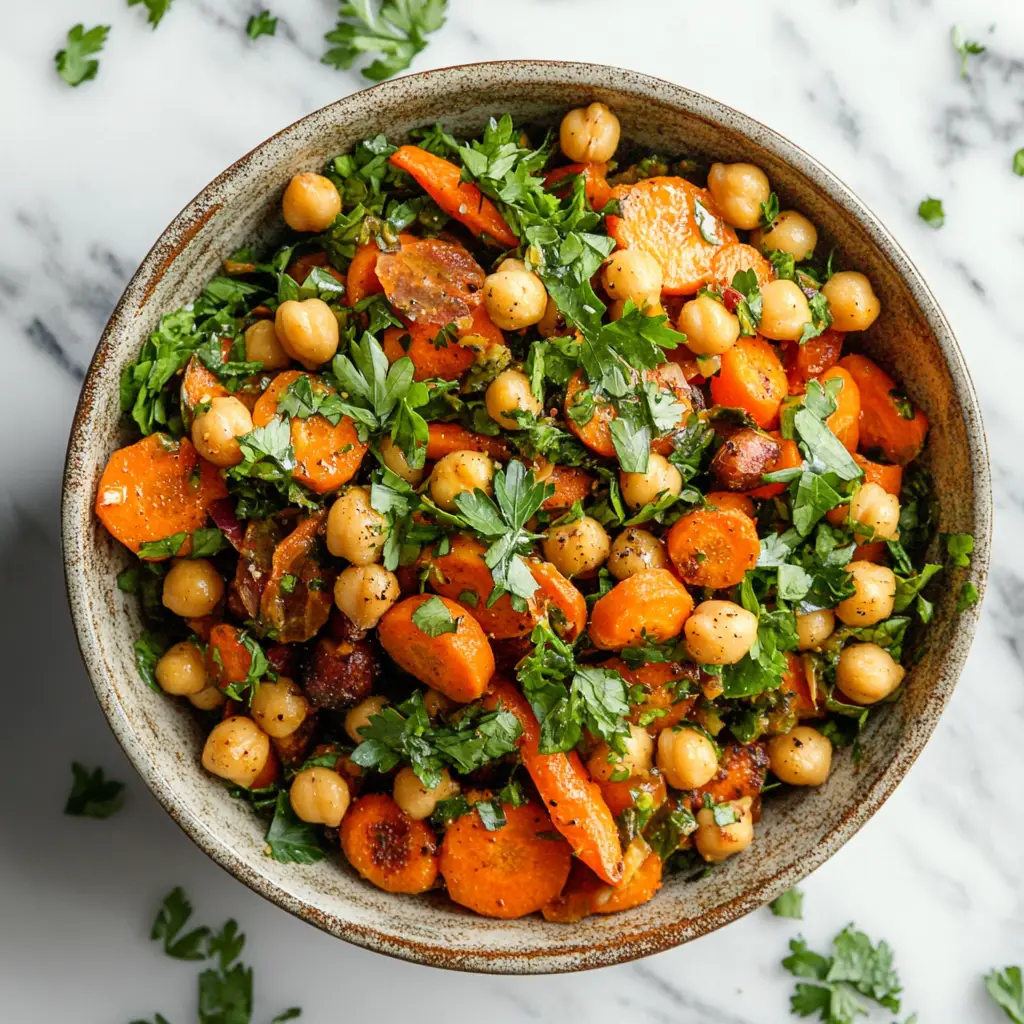 Moroccan‑Style Carrot & Chickpea Salad