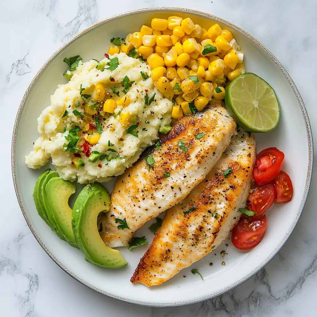 Side dish with tilapia